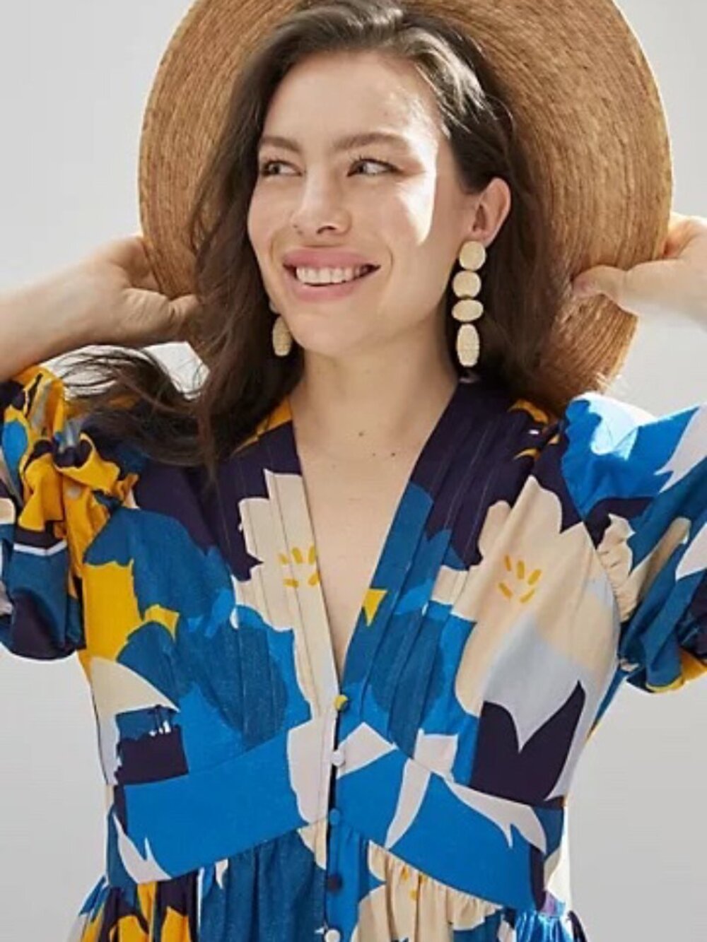 ANTHROPOLOGIE | 100% Cotton Ronika Botanical Maxi Dress | NWT - Picture 6 of 9